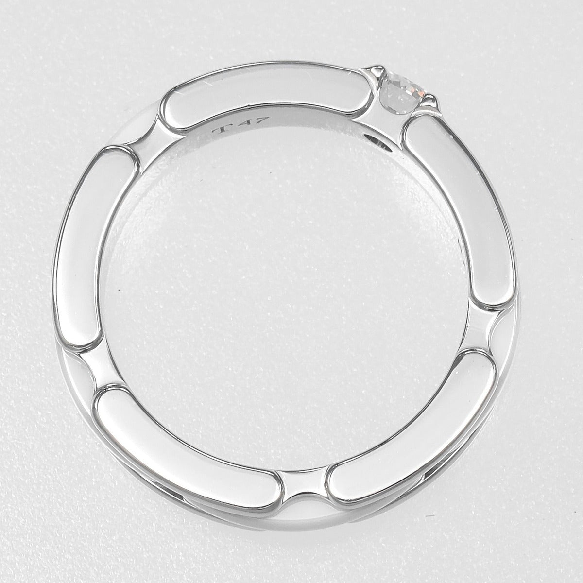 Chanel Ultra Small Gold Diamond Ceramic Ring