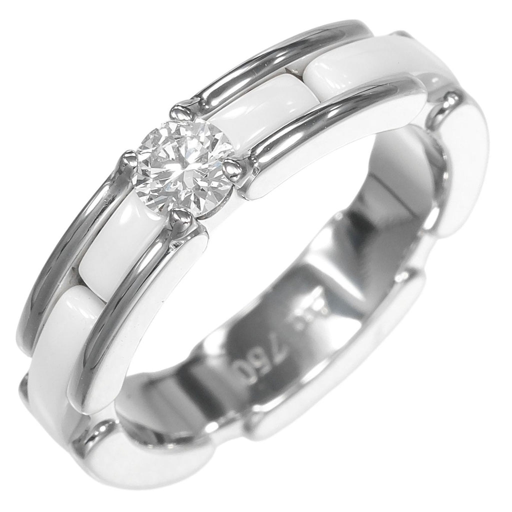Chanel Ultra Small Gold Diamond Ceramic Ring