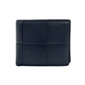Bottega Veneta Bifold Leather Black Wallet Silver