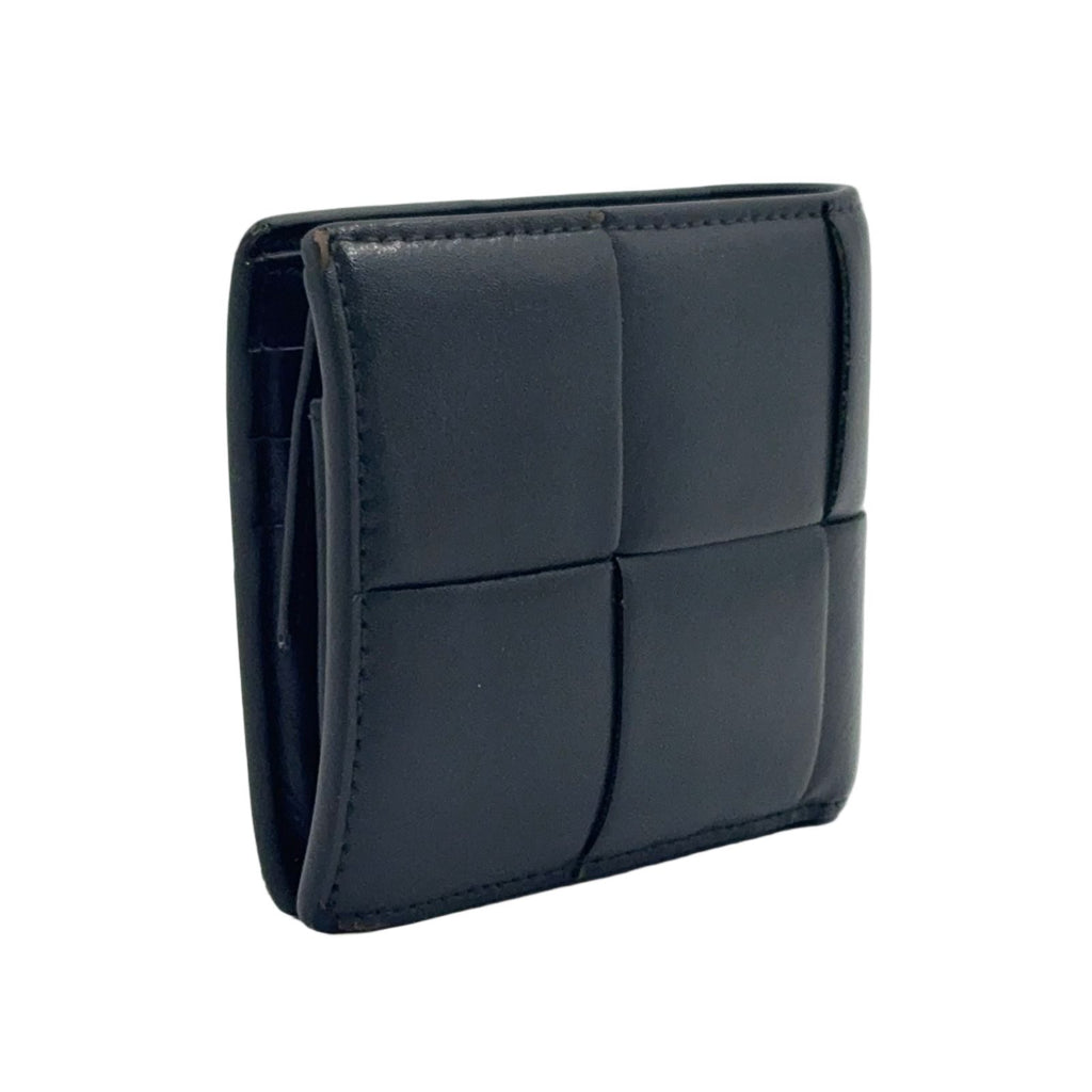 Bottega Veneta Bifold Leather Black Wallet Silver — view 2