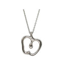 Tiffany & Co Apple Necklace Silver Elsa Peretti Polished 925 Sterling
