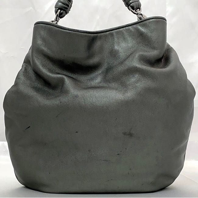 Loewe Tote Bag Metallic Gray Anagram Leather — view 4