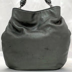 Loewe Tote Bag Metallic Gray Anagram Leather — view 4