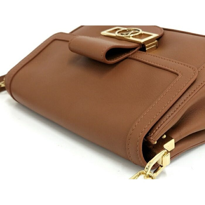 Louis Vuitton Shoulder Bag Dauphine Soft MM Cognac Calf Leather — view 3