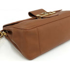 Louis Vuitton Shoulder Bag Dauphine Soft MM Cognac Calf Leather — view 4