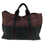 Hermes Fourre Tout MM Tote Bag Brown Black