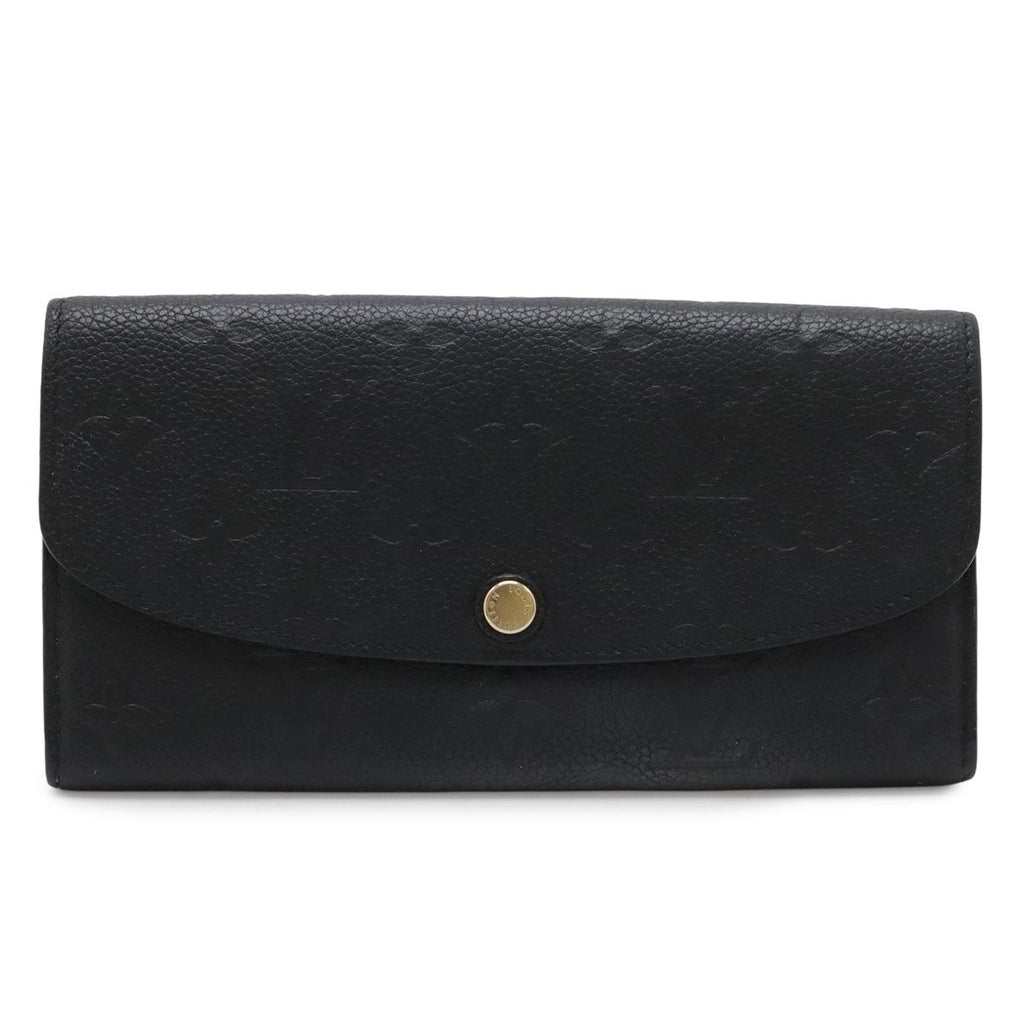Louis Vuitton Monogram Empreinte Portefeuille Emily Bifold Wallet Noir Black