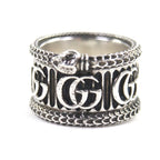 Gucci Snake Double G AG 925 Ring Silver 14 Size To No Box