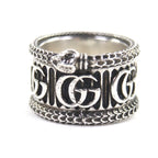 Gucci Snake Double G AG 925 Ring Silver 14 Size To No Box — view 2