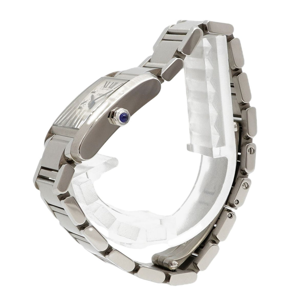 Cartier Tank Francaise SM Ivory Dial Watch — view 2