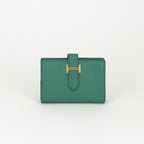 Hermes Bearn Mini Wallet with Coin Purse Bifold Mini Epsom Vertigo Vert Green