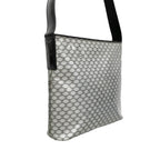 Celine Shoulder Bag Macadam Enamel Silver Black — view 2