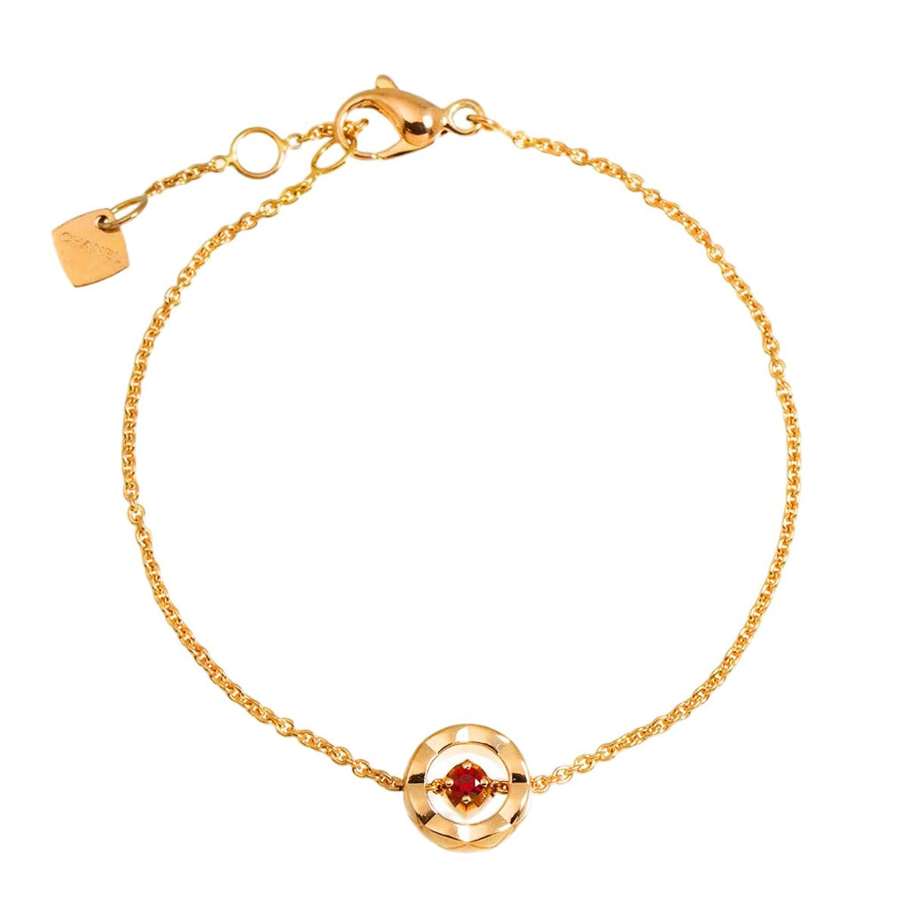 Chanel Coco Crush Ruby Bracelet 16 cm 18k PG Pink Gold 750 Certificate