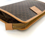 Celine Clutch Bag Brown Beige Macadam — view 9