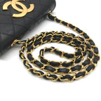 Chanel Bicolor Big CC Logo Mini Chain Shoulder Bag Black — view 6