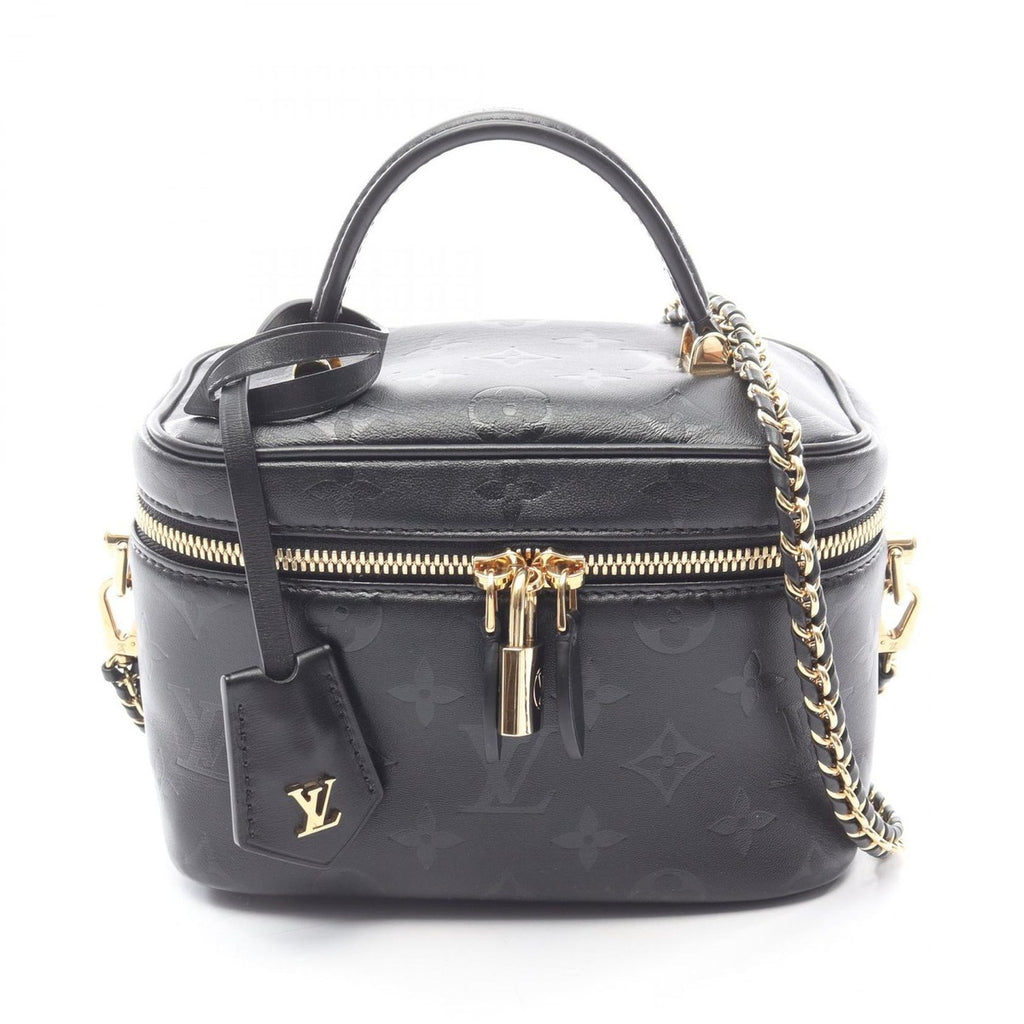 Louis Vuitton Handbag Vanity PM Black Leather