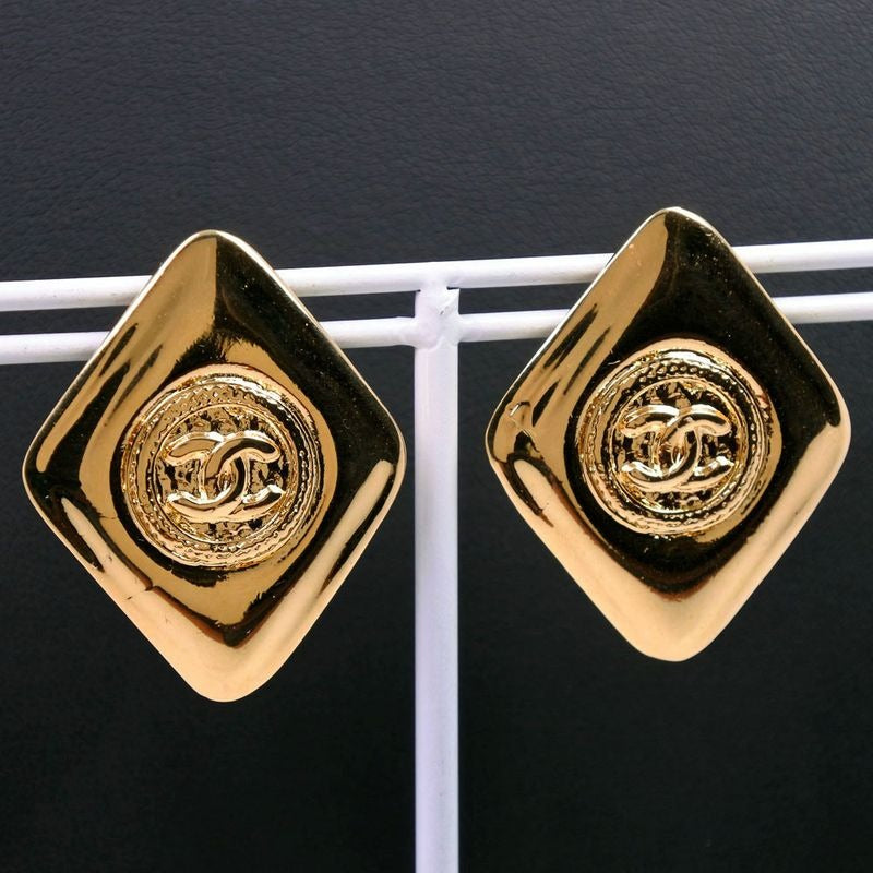 Chanel Coco Mark Gold Plated 18.5 g Earrings — view 2