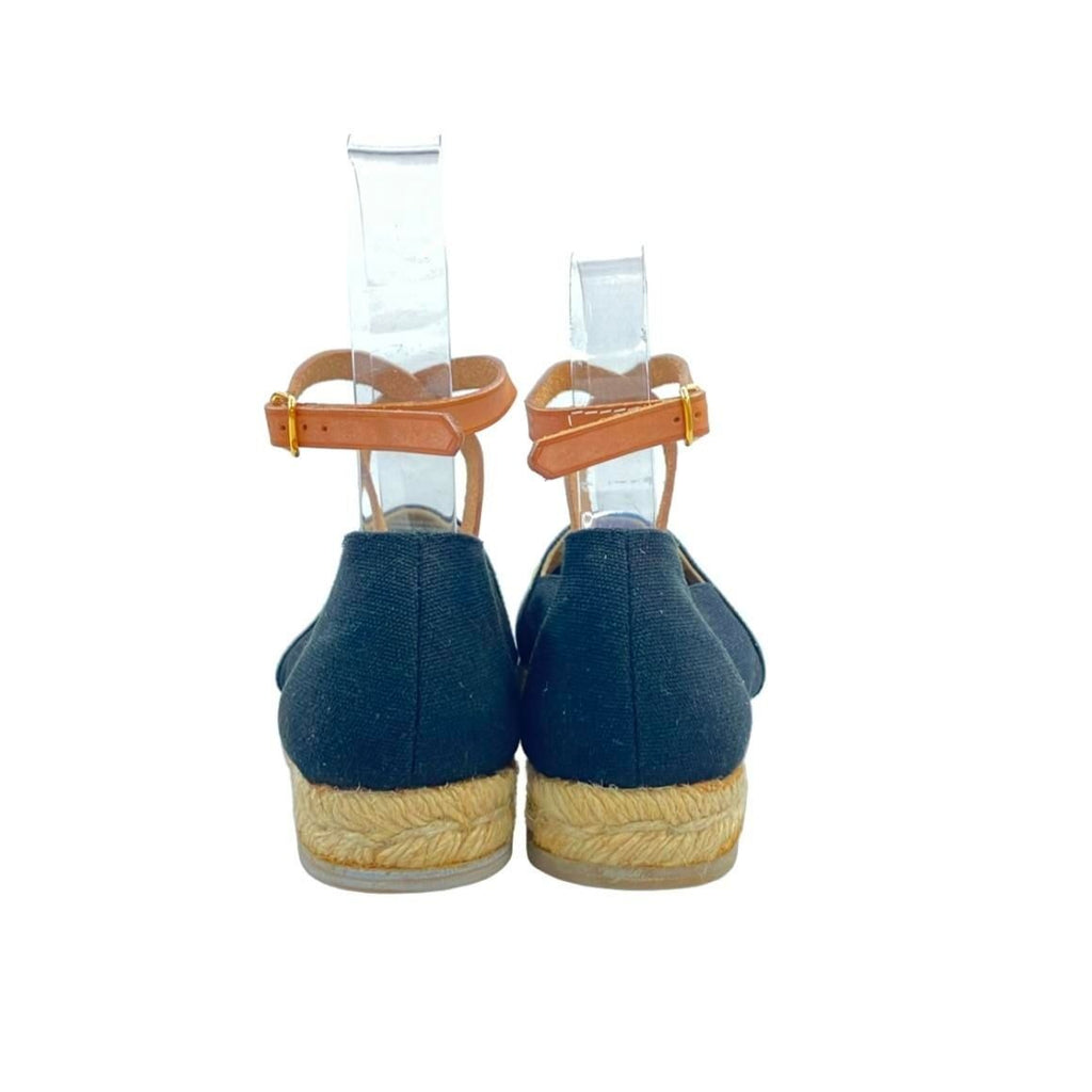 Hermes Flat Shoes Ankle Strap Espadrilles 37 — view 3