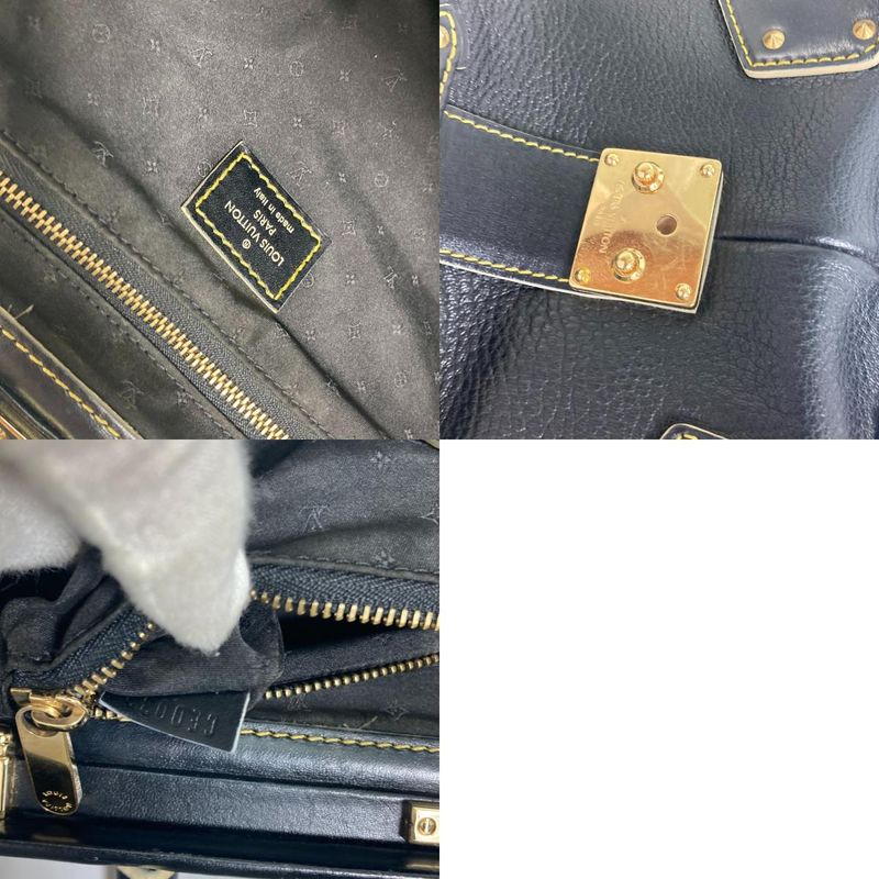 Louis Vuitton Handbag Angenieux PM Suhali Leather Noir Black — view 9