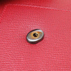 Hermes Courchevel Red Gold Hardware 00 Vintage Clutch Bag 0225 — view 4