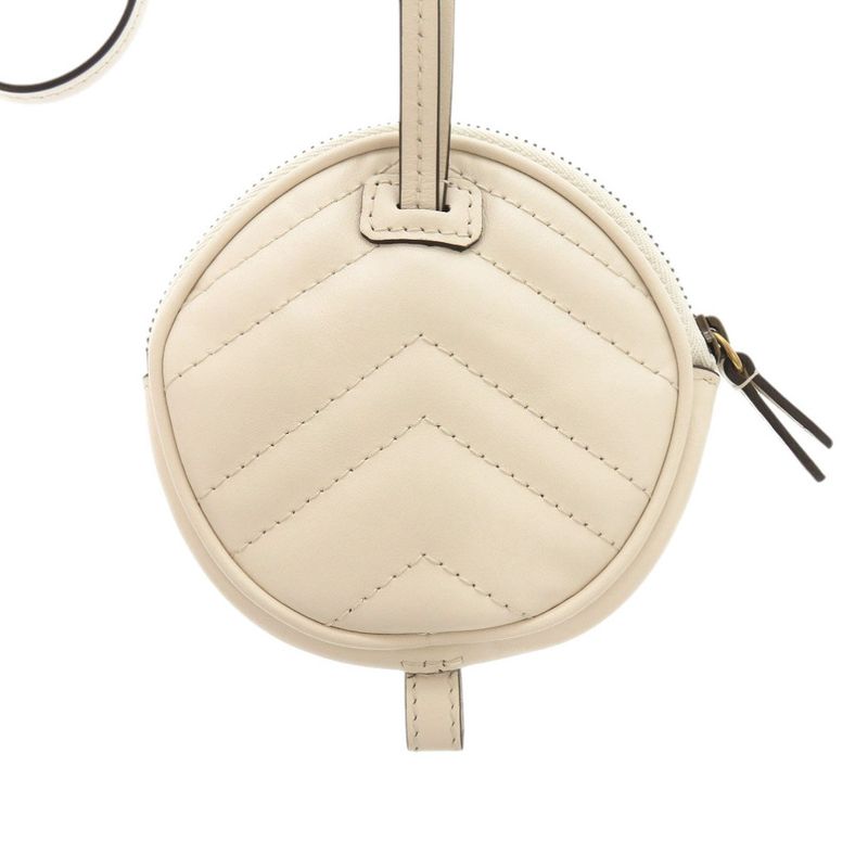 Gucci GG Marmont Leather Black Off White Coin Case 1462 — view 5