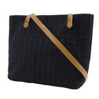 Hermes Amedava Cabas De Poche Long Shoulder Canvas Black Bag — view 2