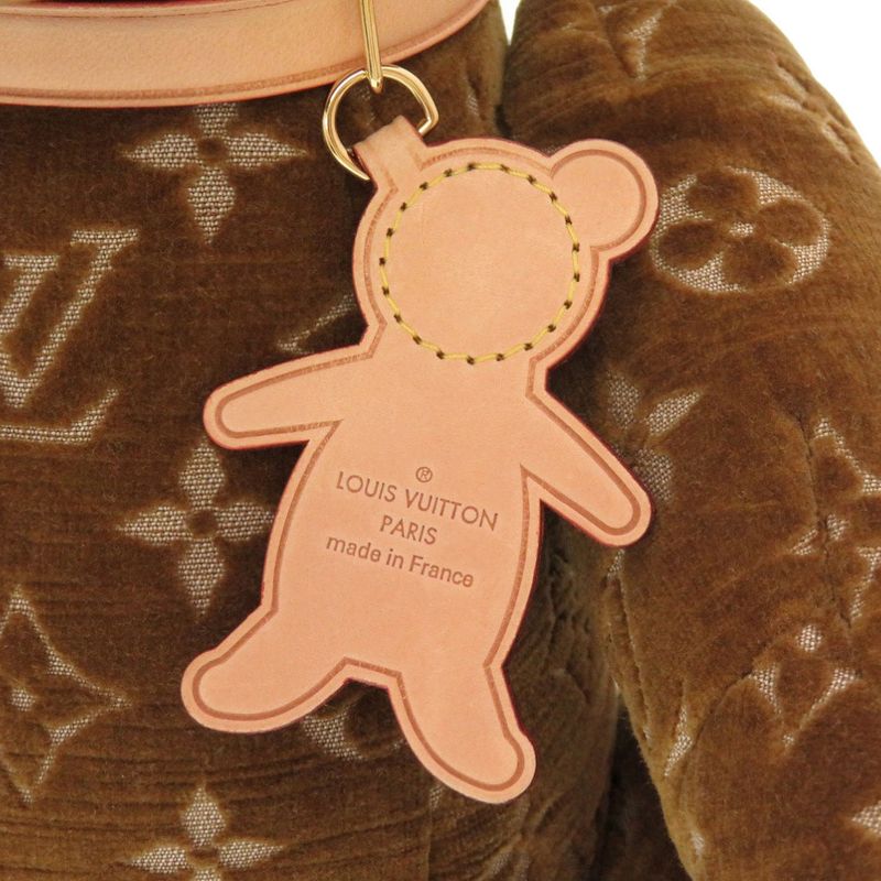 Louis Vuitton Monogram Doudou Teddy Bear Limited Edition 2021 Gi0616 Velour — view 7