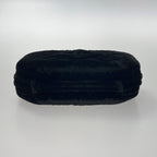 Chanel Coco Mark Pouch Chain Shoulder Bag Black Velvet Velor Gold Hardware — view 2