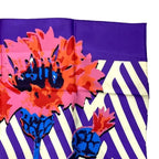 Christian Dior Small Accessories Scarf Large Size D-flower Pop Flower Logo Silk — view 7
