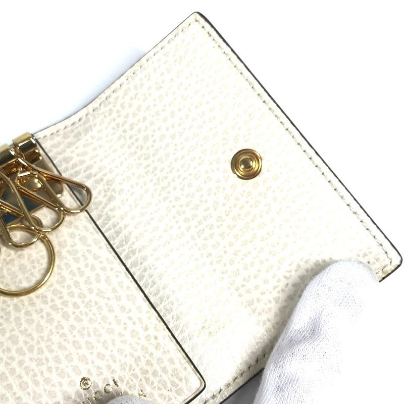 Gucci Key Case GG Leather Beige — view 5