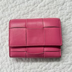 Bottega Veneta Trifold Wallet Cassette Intrecciato Leather Compact — view 5