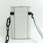 Louis Vuitton Phone Box Epi Bron White Shoulder Bag Black — view 3