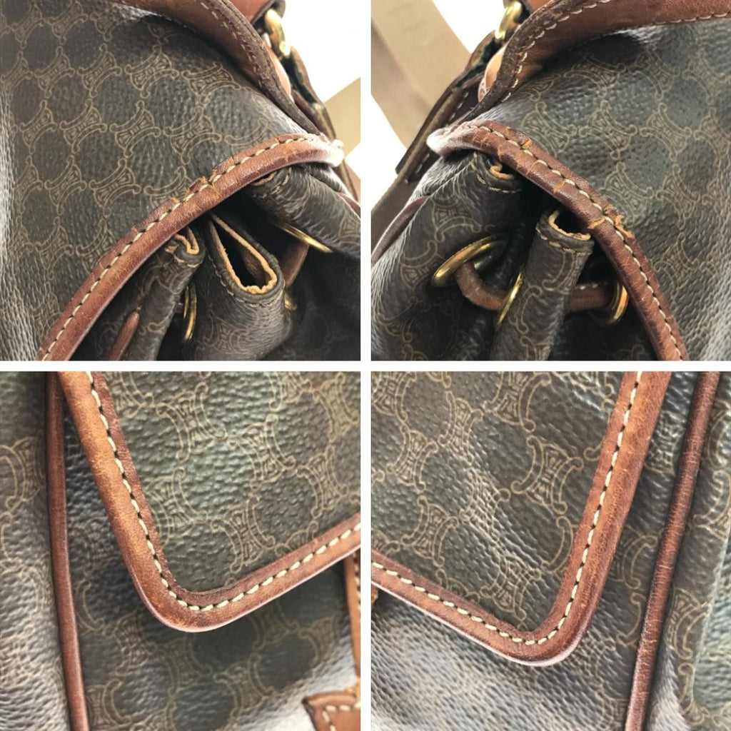 Celine Rucksack Scratch Stains Brown — view 4