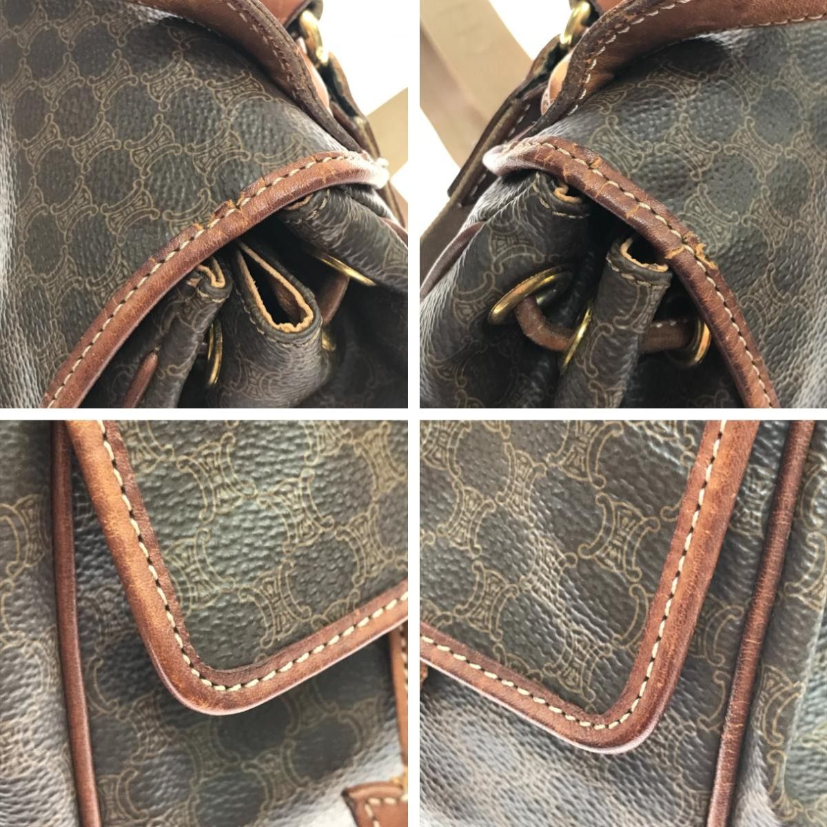Celine Rucksack Scratch Stains Brown — view 4