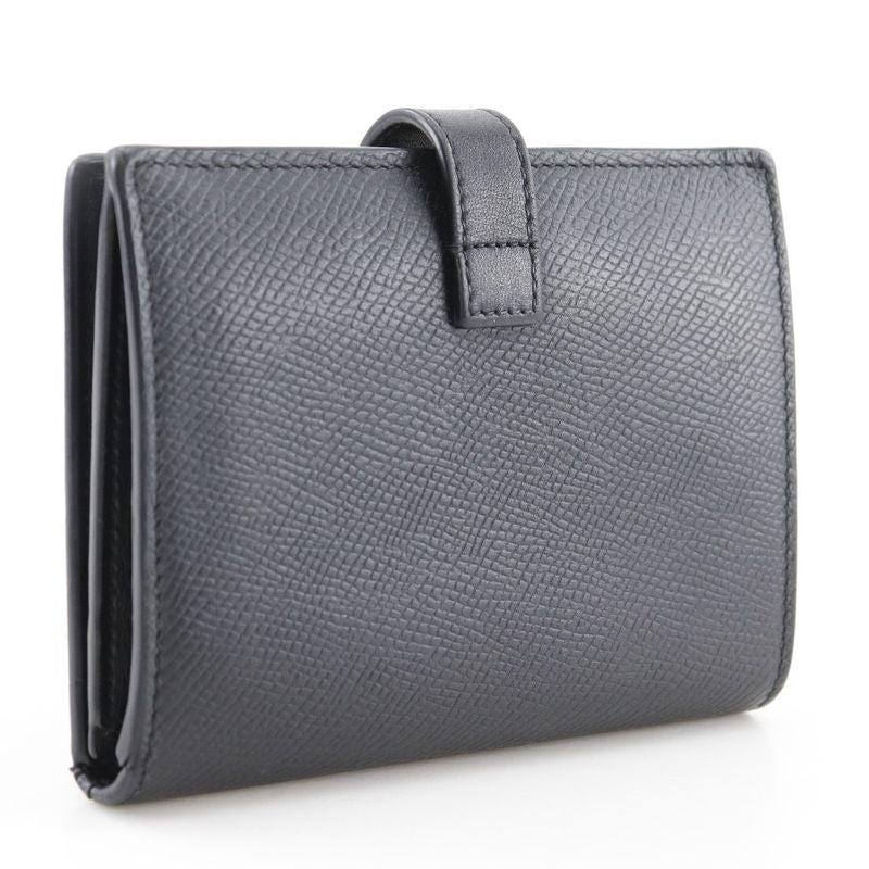 Celine Medium Strap Wallet Calf Black Bifold — view 3