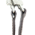 Louis Vuitton Shoulder Strap Leather Brown Adjustable Matte Silver Hardware — view 8