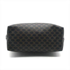 Celine Black Macadam Triomphe Leather Second Pouch Case Brown — view 3