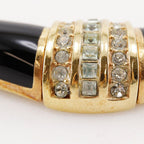 Christian Dior Earrings Set Vintage Gold Plated And Rhinestone — view 9