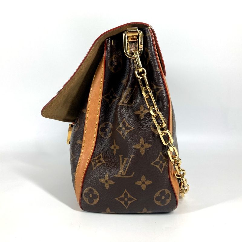 Louis Vuitton Shoulder Bag Dauphine Soft GM Monogram Canvas Brown — view 3