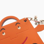 Hermes Kerry Doll Vota Delacto Silver 925 Orange Key Holder Charm 0937 — view 6