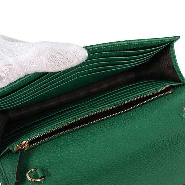 Gucci Shoulder Bag Dollar Calf Green — view 5