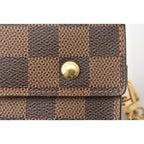Louis Vuitton Chain Wallet Long Portefeuille Accordeion Damier — view 7