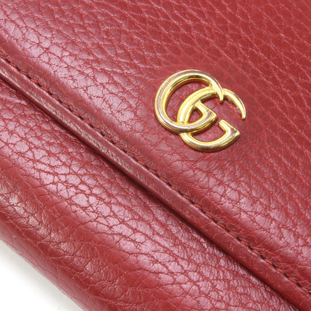 Gucci Long Wallet Double G Continental Red — view 3