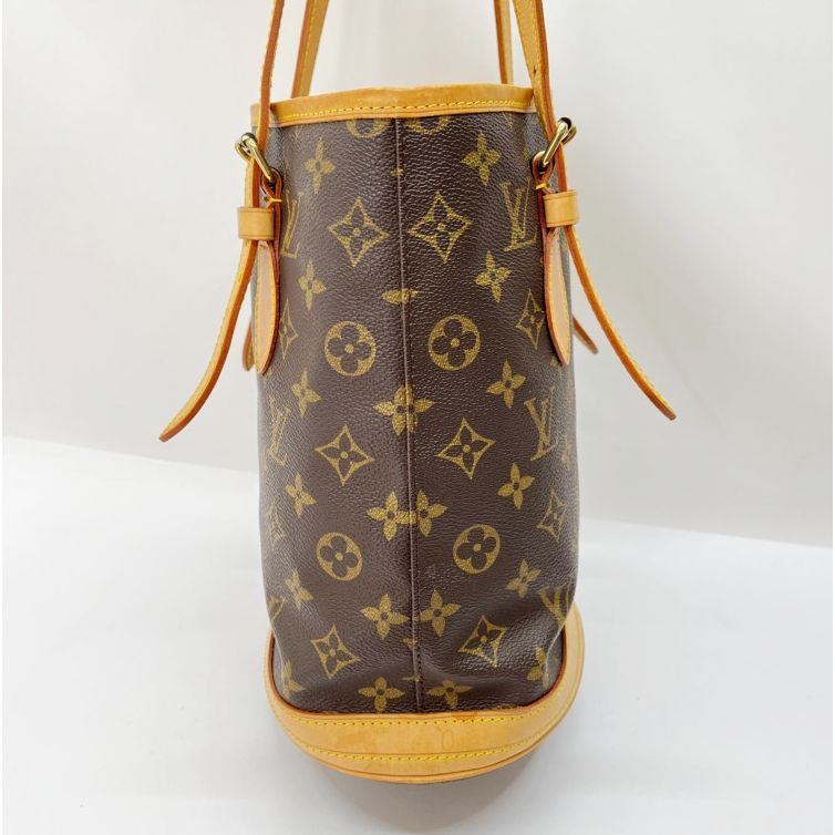 Louis Vuitton Monogram Petit Baguette Tote Bag Brown — view 4