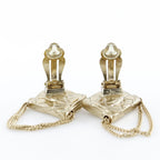 Chanel Quilted Gold Plated 02 P 24.6 g Earrings — view 6