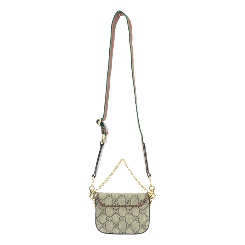 Gucci Horsebit Shoulder Strap Wallet Beige Brown — view 2