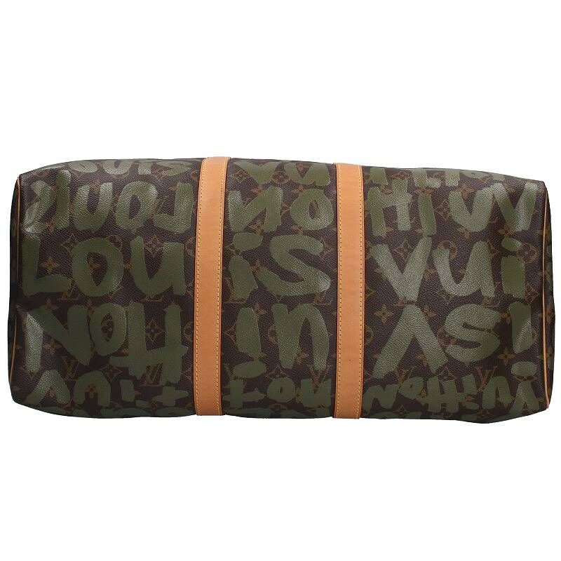 Louis Vuitton Keepall 50 Monogram Graffiti Leather Boston Bag Men — view 4