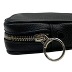 Christian Dior Pouch Small Bag Coin Case Leather Logo Black — view 5