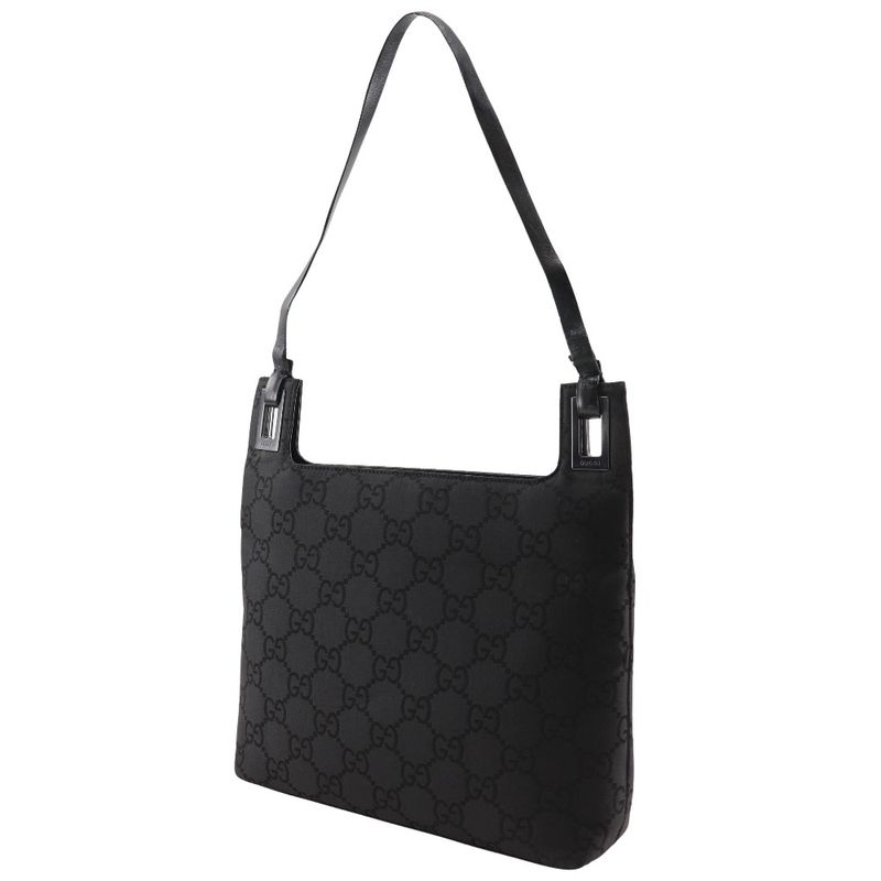 Gucci One Shoulder GG Nylon Black Bag — view 2
