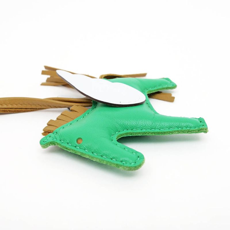 Hermes Pegase Pegasus PM Mint Blue-plume Sesame Anyo-milo Bag Charm — view 3